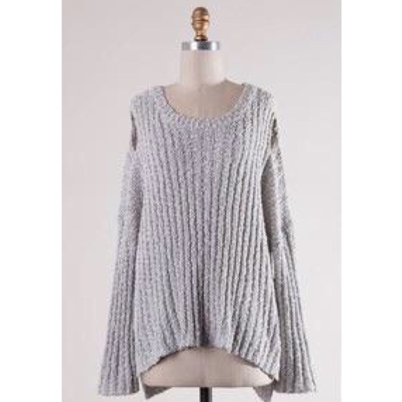Sweaters - Boutique Cold Shoulder Sweater